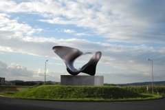 Trans-dimensional object "transition - LL" Bronze patinated PHOTOMONTAGE
