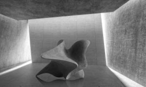 Trans-dimensional object  "kairos" concrete